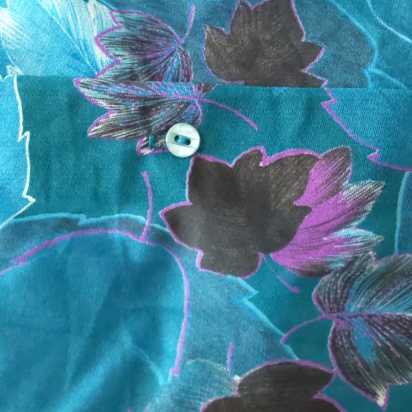 Teddi of California Vintage Sheer Button Up Blouse No Size Tag - Picture 4 of 4